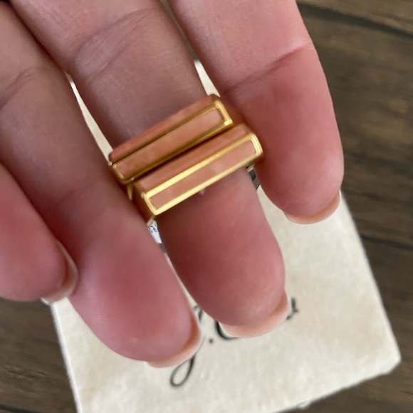 J. Crew Semiprecious Stone Triangle-Prism Ring Set - Picture 7 of 10